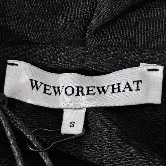 2/$50 WeWoreWhat Black Fleece Half-Zip Hoodie Size S | Cozy & Stylish Layers - Picture 5 of 8